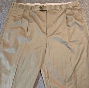 Mens Roundtree & Yorke 46x34 Cotton Dress Pants